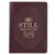 Be Still & Know Brown Faux Leather Handy-Sized Journal