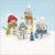 Christmas Cards: Cute Snowchildren (Pack of 4)