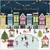 Christmas Cards: Town Scene (Pack of 4)