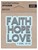 Faith Hope Love Retro Sticker