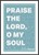 Praise The Lord, O My Soul - Psalm 103 - A4 Print - Blue