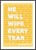 He Will Wipe Every Tear - Revelation 21 - A4 Print - Yellow