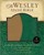 NRSV Wesley Study Bible Green Brown Faux Leather